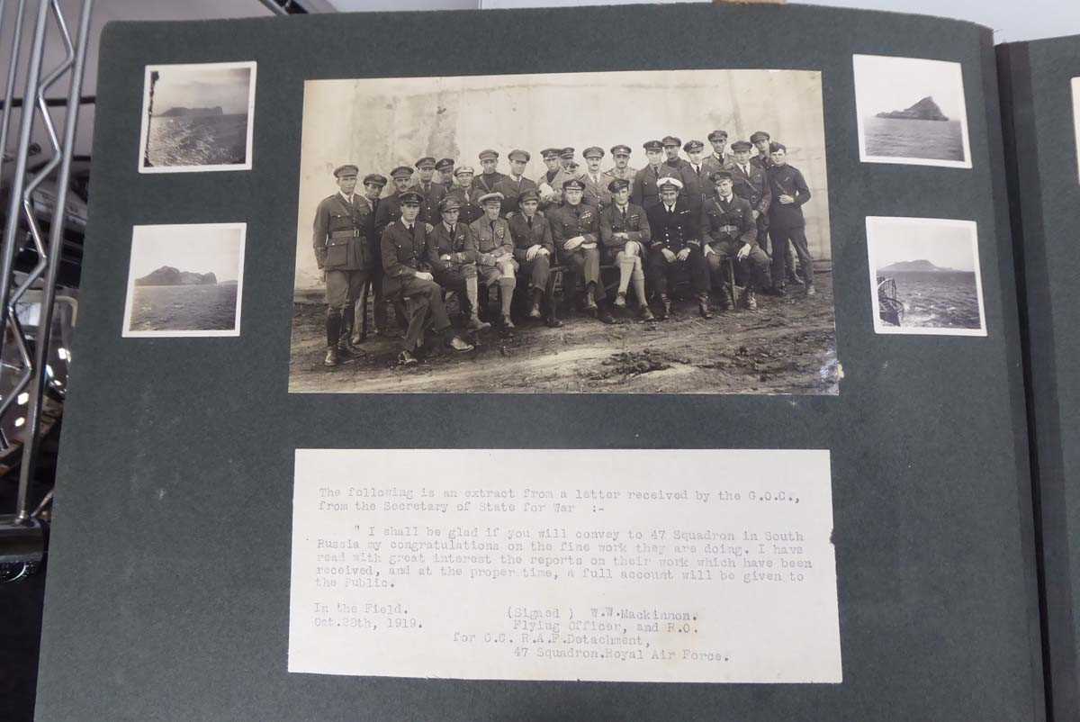 An album of World War I and later RAF and other photographs, letters and ephemera, some relating - Image 21 of 77