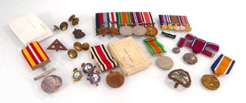 NOTE ADDITIONAL MEDALS 04/04/24 A set of four WWII Medals and a QEII Special Constabulary Medal
