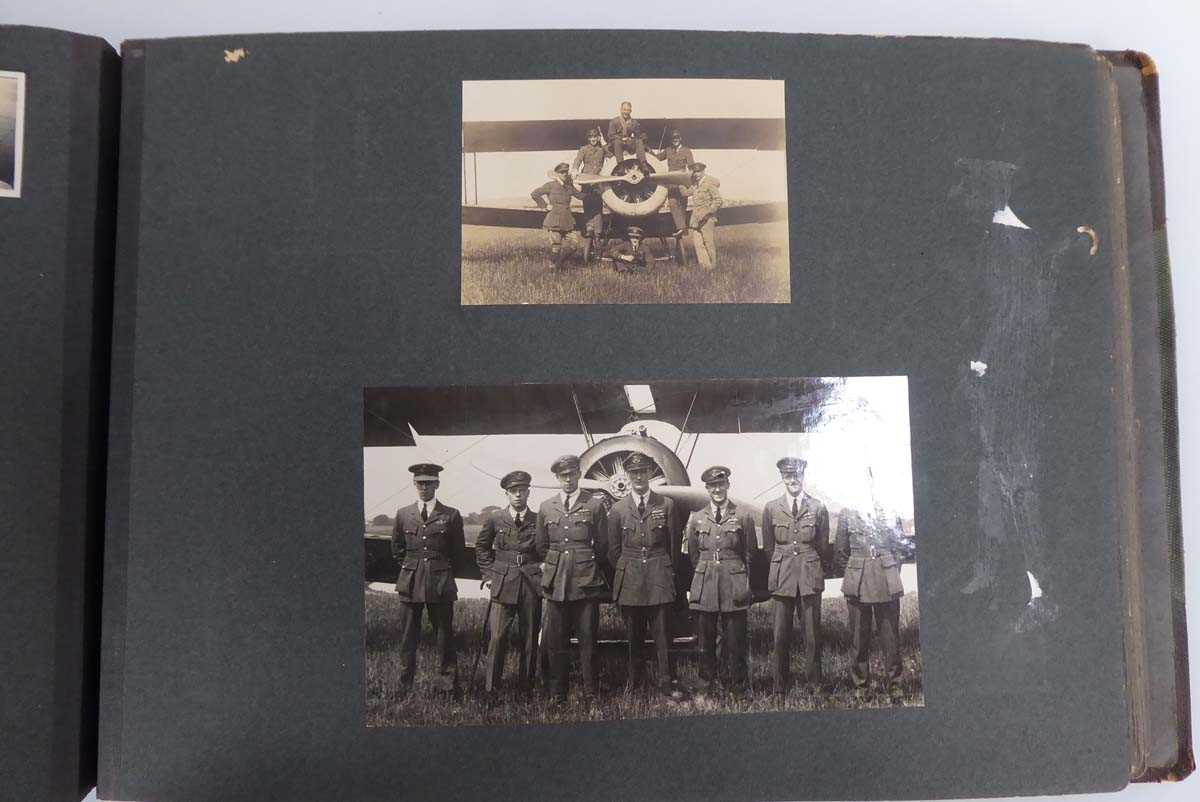 An album of World War I and later RAF and other photographs, letters and ephemera, some relating - Image 38 of 77