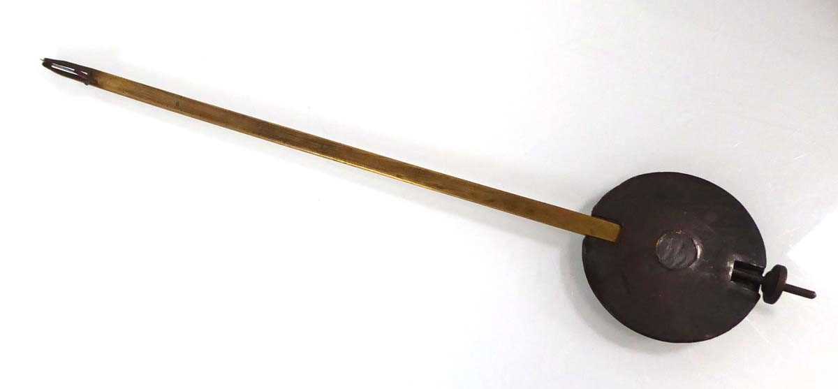 A late 19th/early 20th century drop dial wall clock, the dial painted with GWR initials and black - Bild 8 aus 16