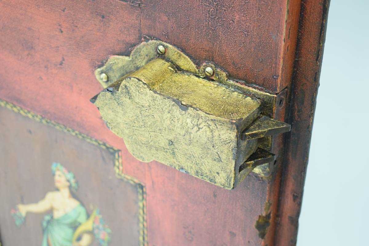 A chest-on-stand in the 17th century manner incorporating later elements, the pair of doors with - Image 13 of 30