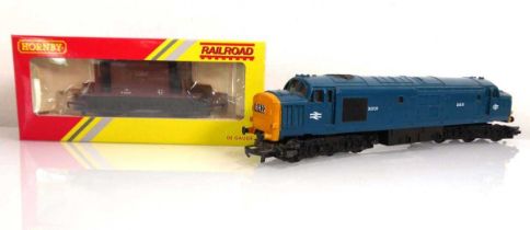 A Hornby OO gauge diesel loco and a Hornby Railroad brake van (2)