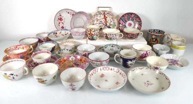 A group of 19th century and later porcelain and ceramics including an Oriental style trio, New