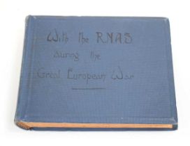 A small album of photographs entitled 'With the RNAS during the Great European War'