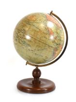 A 'Geographia' 10 inch Terrestrial Globe on stand