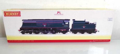 A Hornby R3310 OO gauge BR West Country Bude loco, boxed