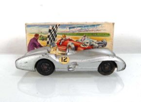 A Crescent Toys 1284 Mercedes Benz 2.5l racing car, boxed Plarworn