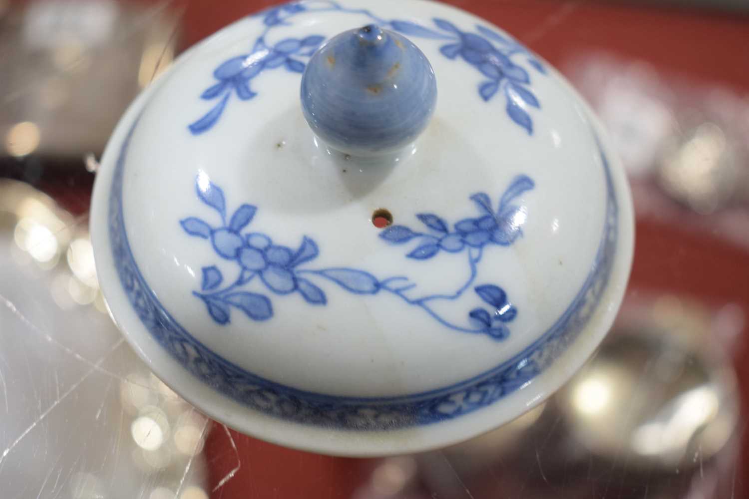 A Worcester blue and white coffee pot decorated in the Chinese manner, h. 17 cm, a Worcester blue - Image 12 of 21