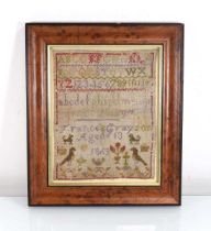 Frances Grayson, Aged 13, 1863: an alphabetical sampler, 24 x 20 cm