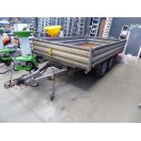 Galvanised Twin Axle 3m Tipping Trailer