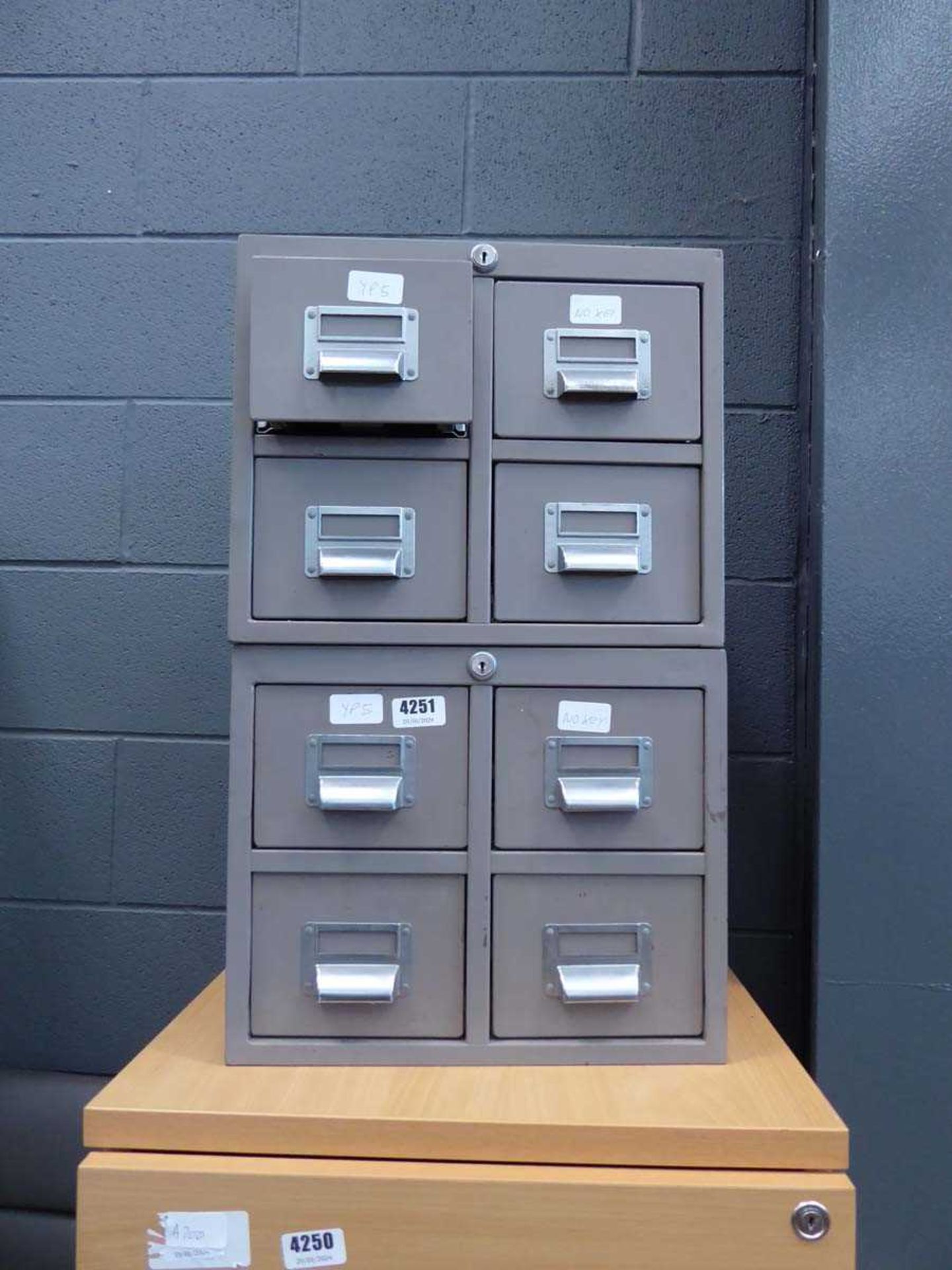 2 small sections of file drawers