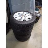 4 MG alloy wheels and tyres (15 inch)