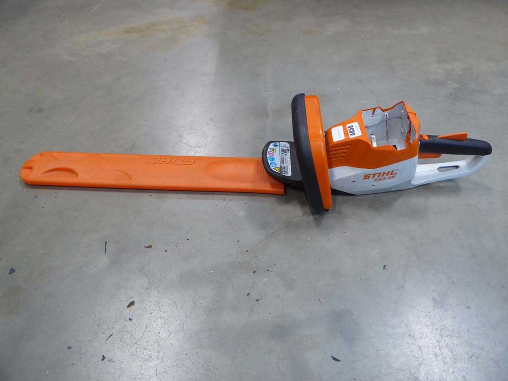 Stihl HSA 56 battery powered hedge cutter, no battery and no charger