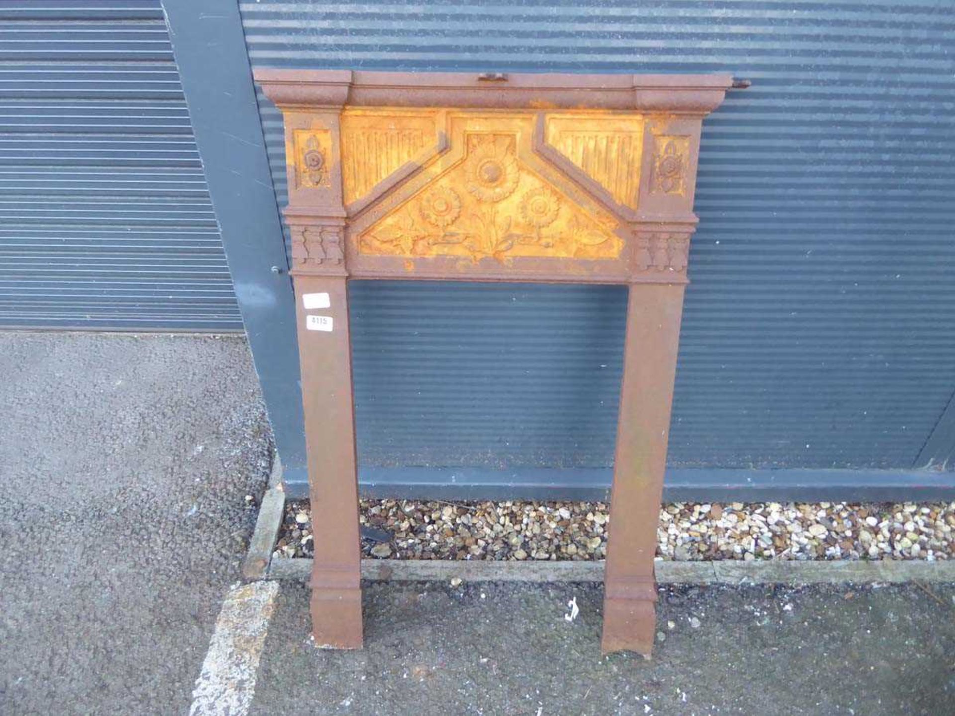 Small metal fire surround