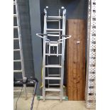 Three piece aluminium ladder with ladder standoff