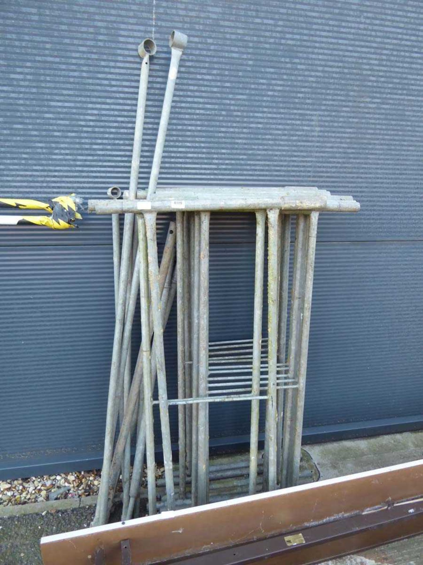 Small steel scaffold tower