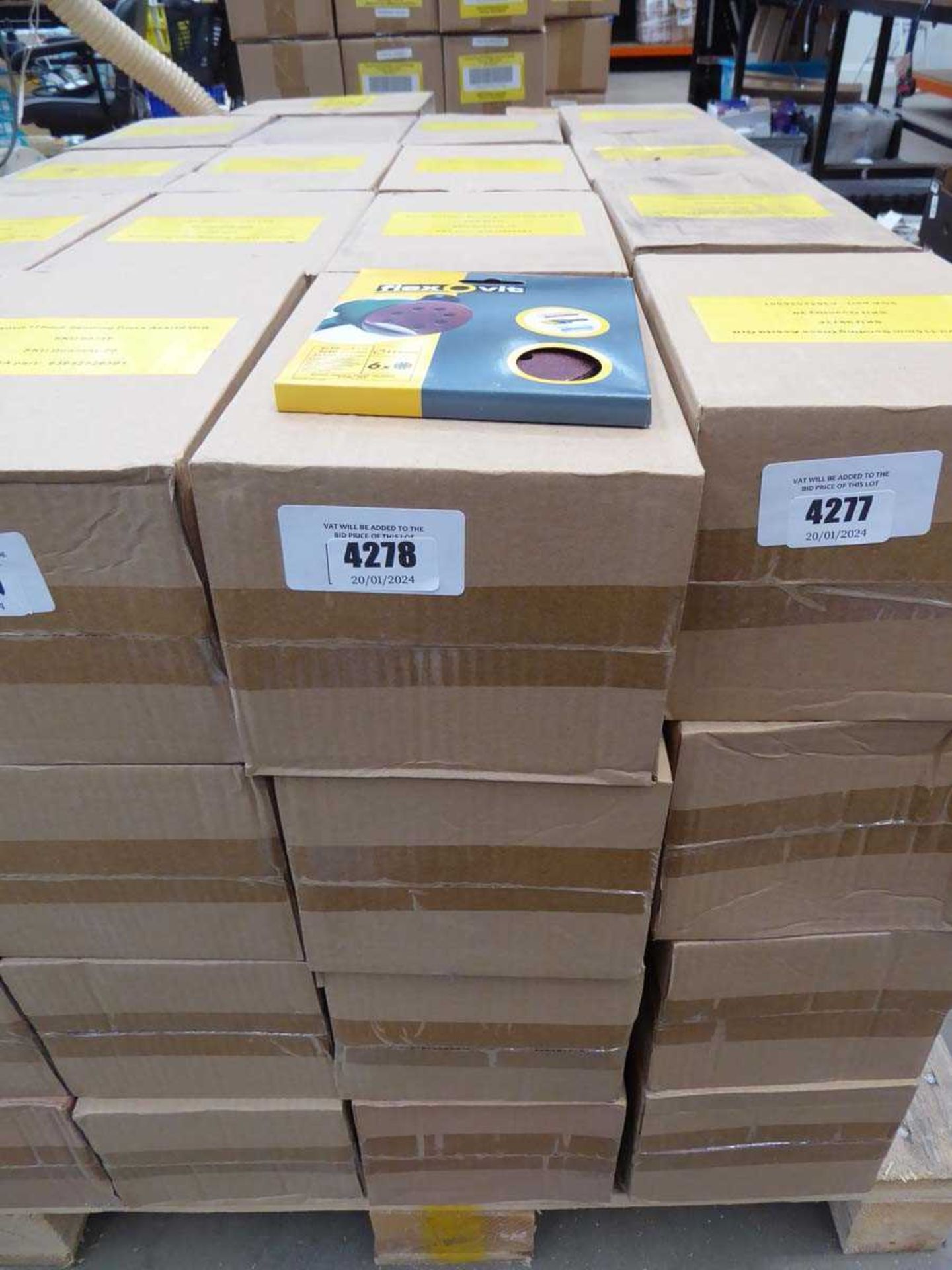 +VAT 4 boxes of Flexovit 115mm assorted grit sanding discs