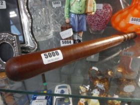 Turned wooden truncheon