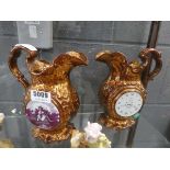 Two lustreware jugs