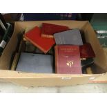 Box containing classic novels