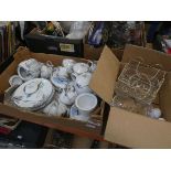 Box containing export crockery