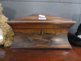 Regency tea caddy with mixing bowl