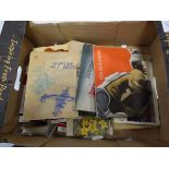 Box containing book bonds and other cigarette card albums