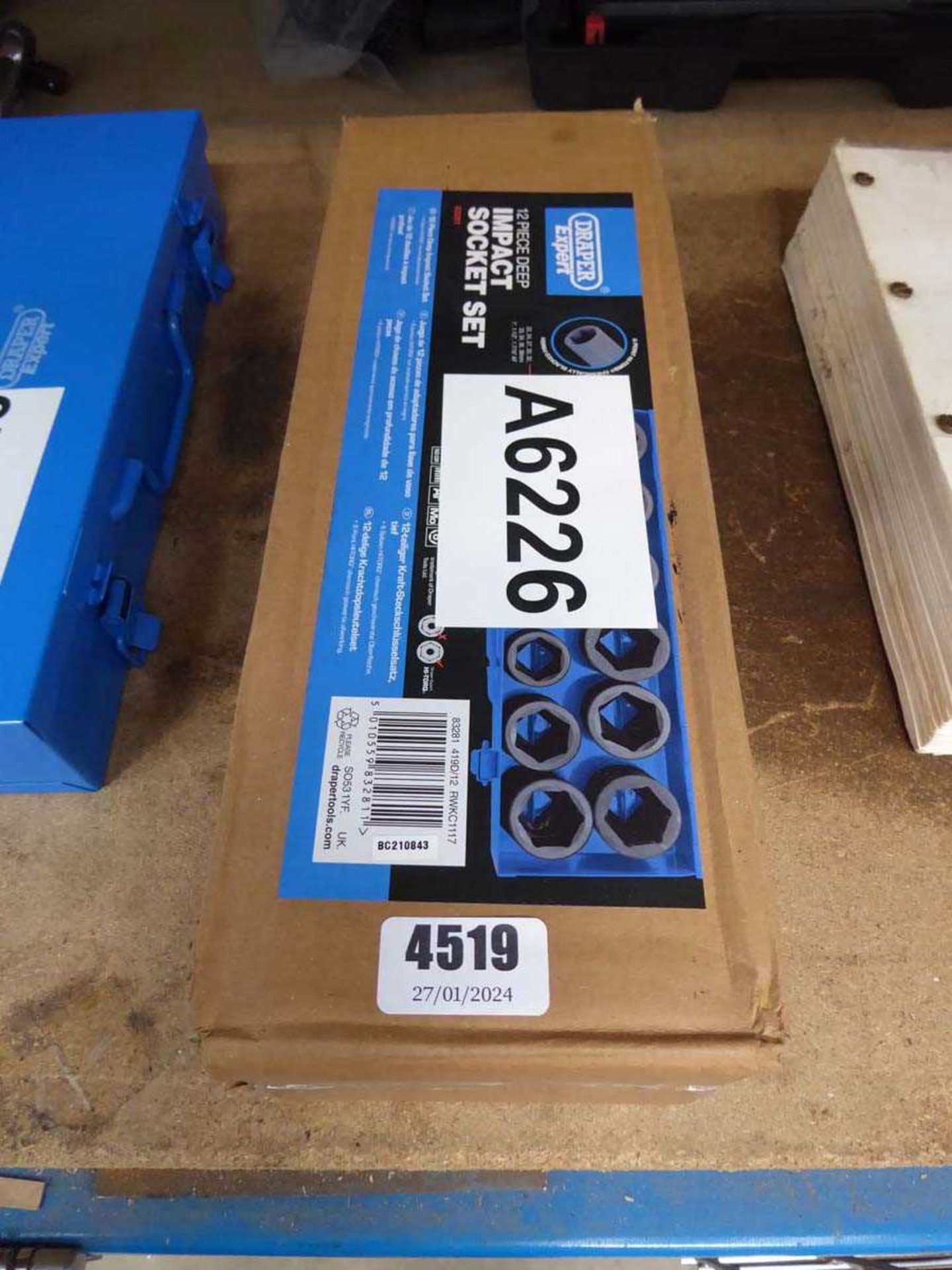 Boxed Draper Expert impact socket set