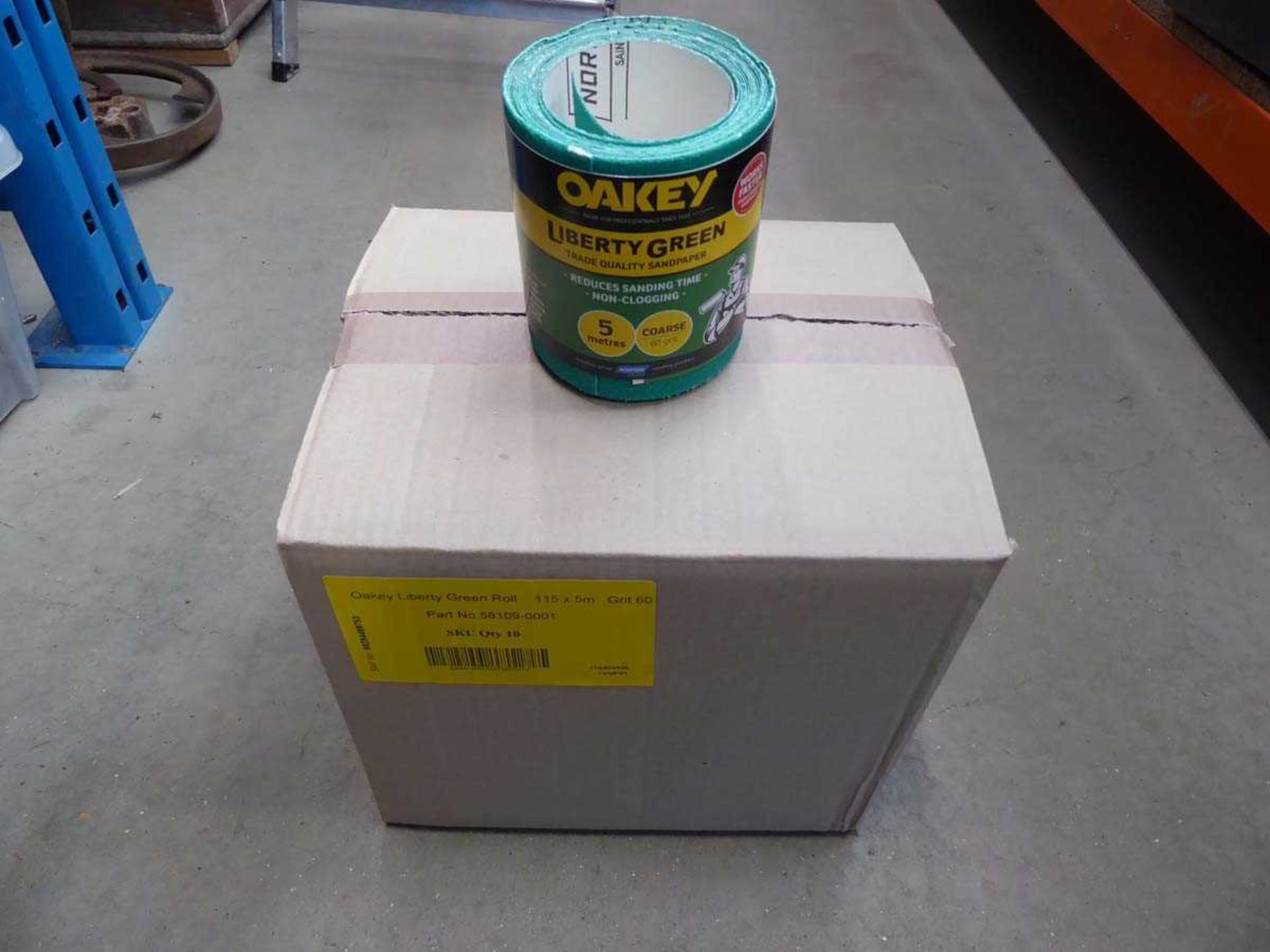 +VAT Box of 115mm x 5m 60 grit sanding rolls