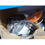 Box containing Stihl petrol powered disc cutter parts