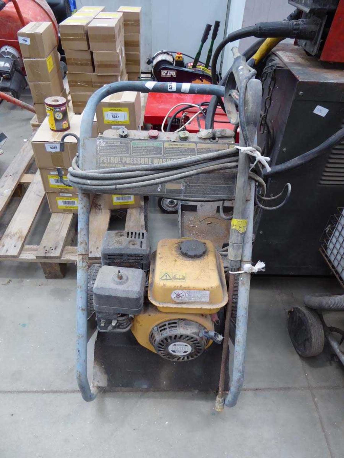 Petrol powered pressure washer