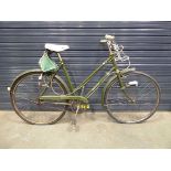 Vintage green lady's Balmoral bike