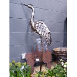 +VAT Metal tractor sign and stork