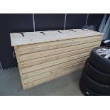 Large wooden potting style bench / box with lift up top