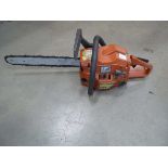 Husqvarna petrol powered chainsaw