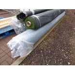 Large roll of heavy duty industrial green carpet