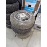 Four MG metro alloy wheels, size: 165/65 13