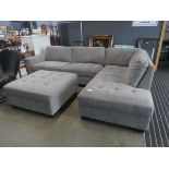 +VAT Corner suite in two sections plus a matching footstool