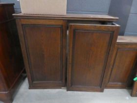 Oak double door display cabinet