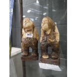 Pair of Danish chalk figures