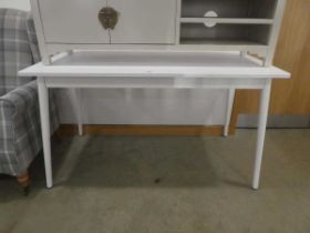 White painted dining table