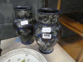 Pair of Swedish studio pottery vases