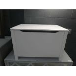 White painted bathroom box