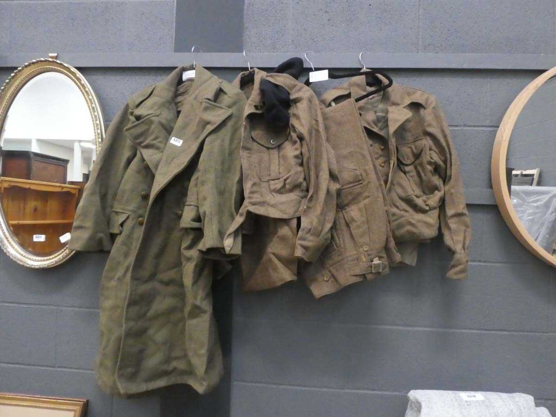 Quantity of military clothing plus kit bags