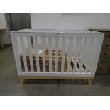 White painted child's cot