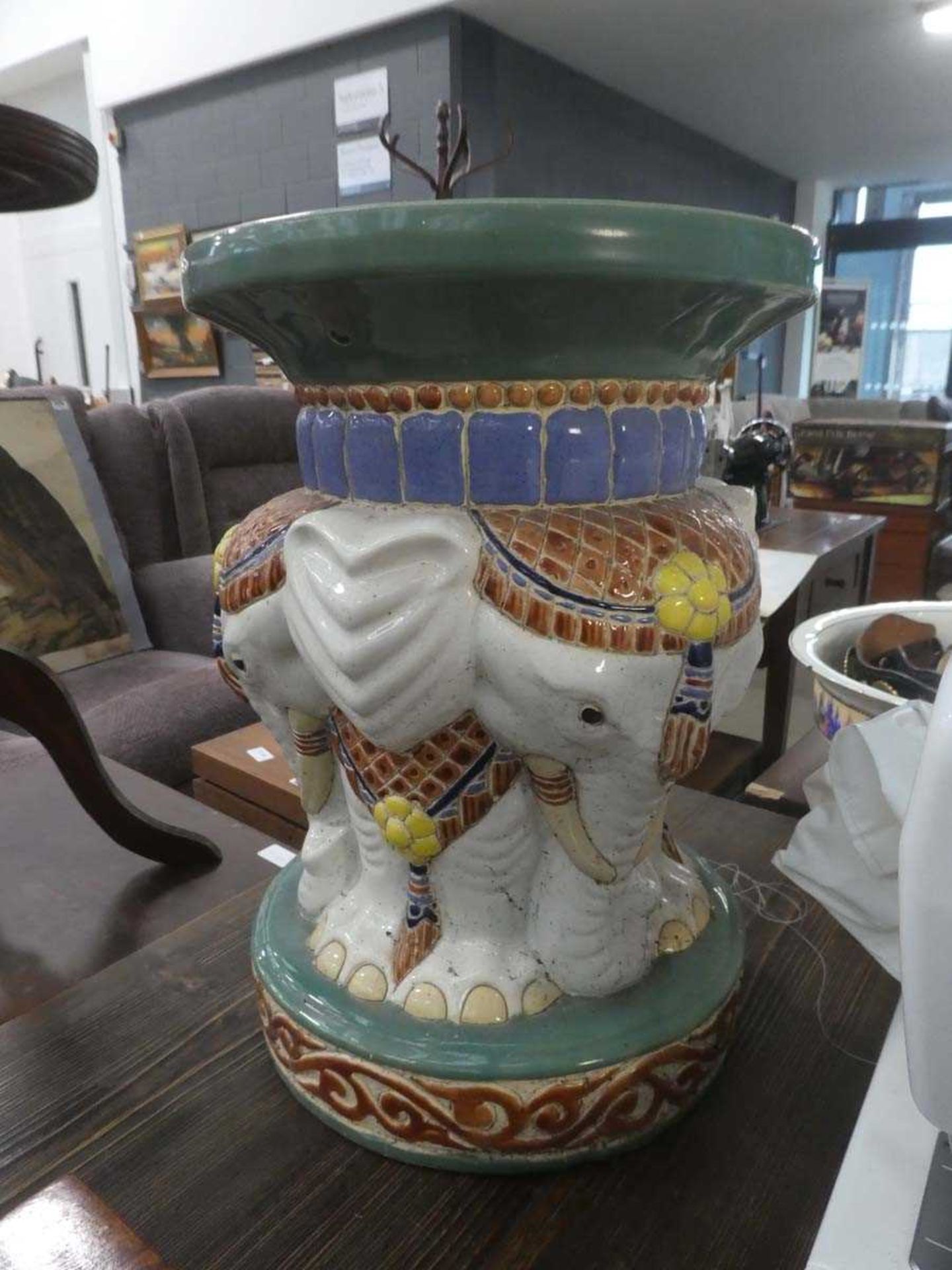 Garden elephant seat