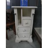Narrow cream painted cabinet