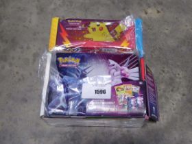 +VAT Pokémon TCG 2 pack containing Collector Chest and pencil case Where possible these cards have