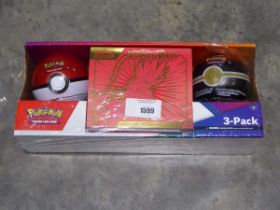 +VAT Pokémon TCG 3 pack containing Scarlet & Violet Elite Trainer Box and 2 Pokéball tins Where