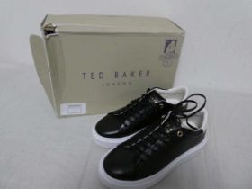 +VAT Pair of womens Ted Baker trainers in black (size 3)